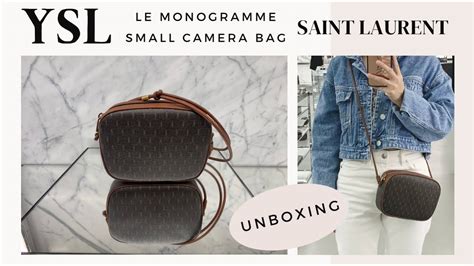 monogram mini camera crossbody ysl|Le Monogramme small camera bag in canvas and smooth leather .